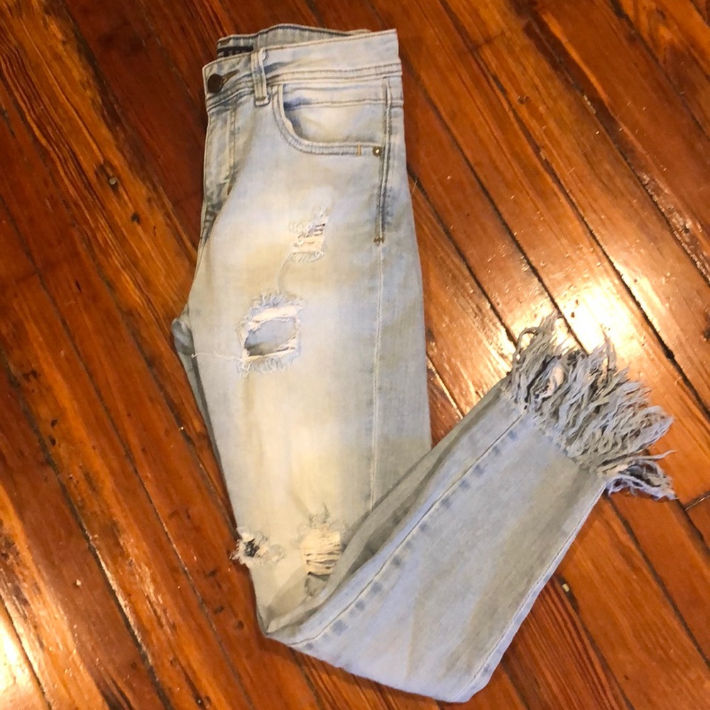 Zara Skinny Distressed Jeans